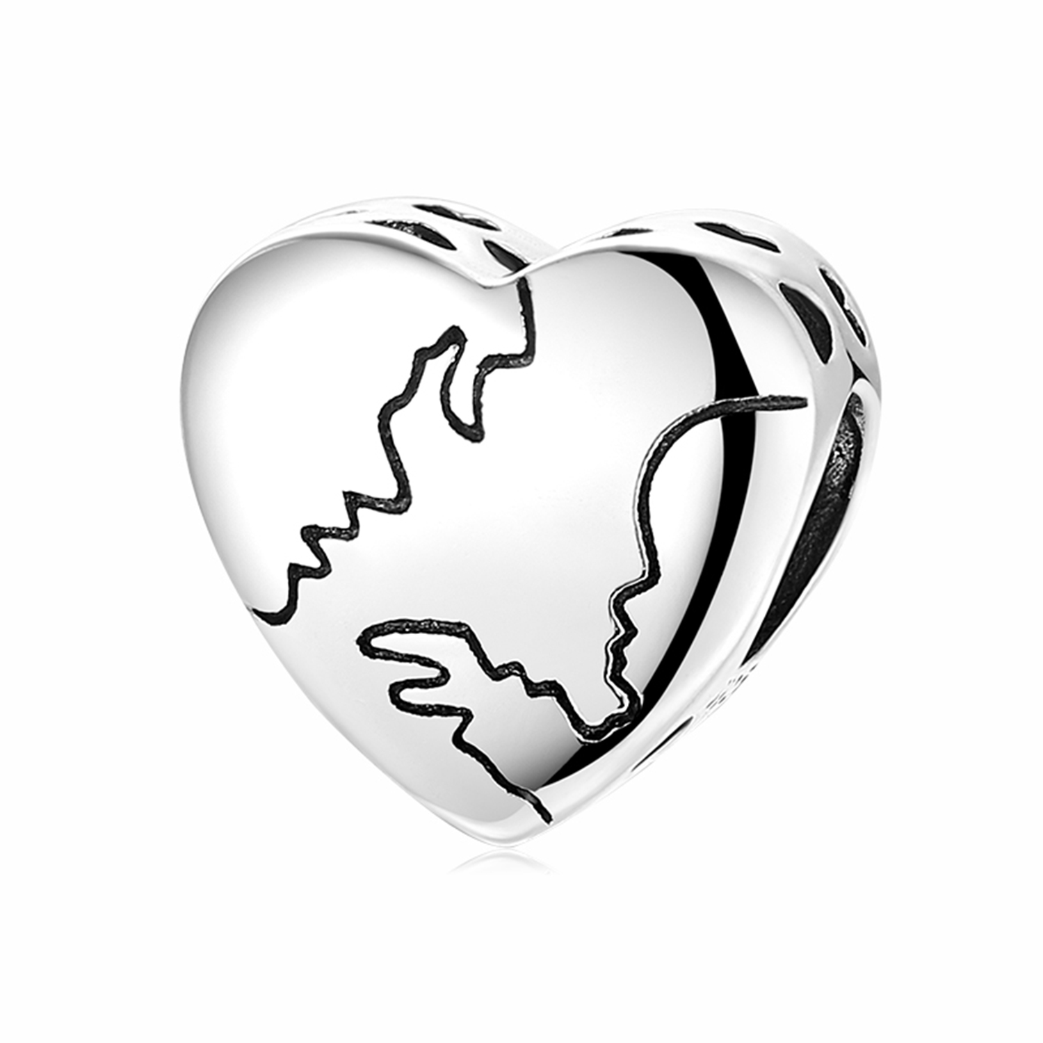 Mama Simple Style Letter Heart Shape Crown Sterling Silver Inlay Zircon Jewelry Accessories display picture 16