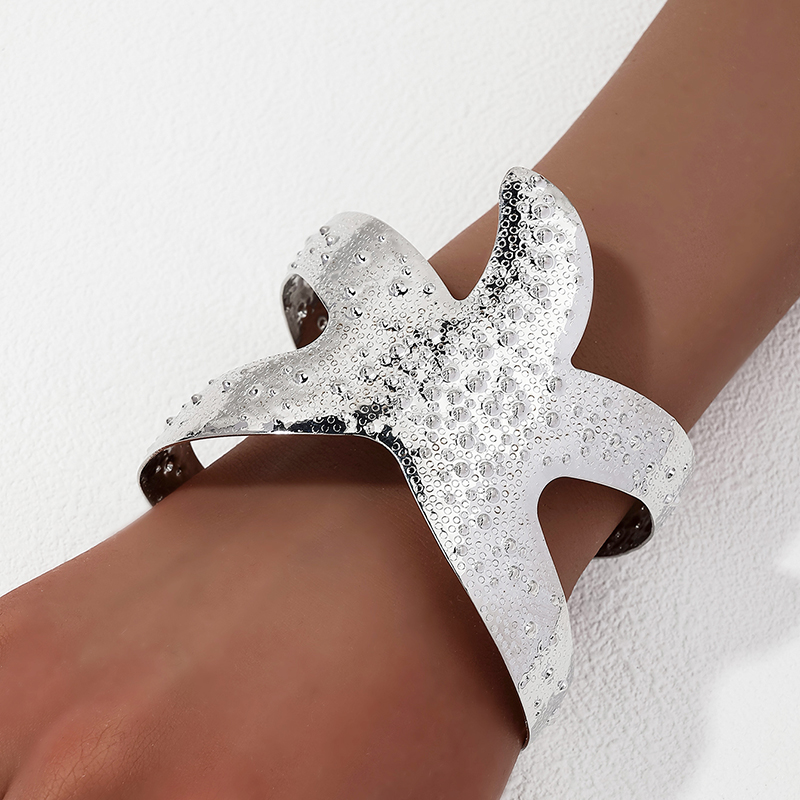 Ig Style Vacation Marine Style Starfish Alloy Women's Bangle display picture 9