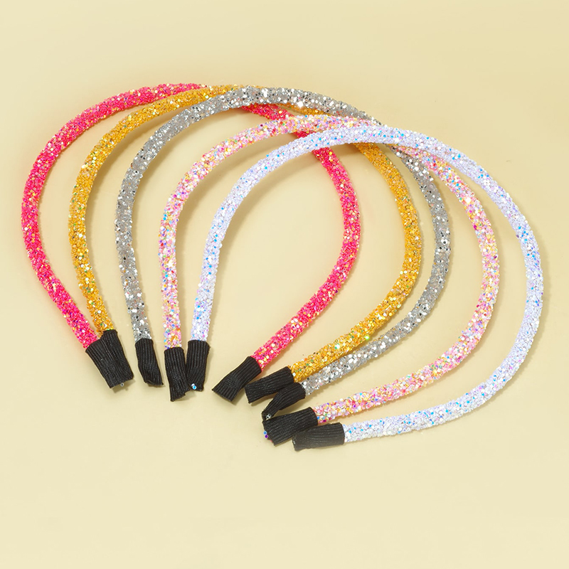 Women's French Style Simple Style Colorful Plastic Sequins Hair Band display picture 2