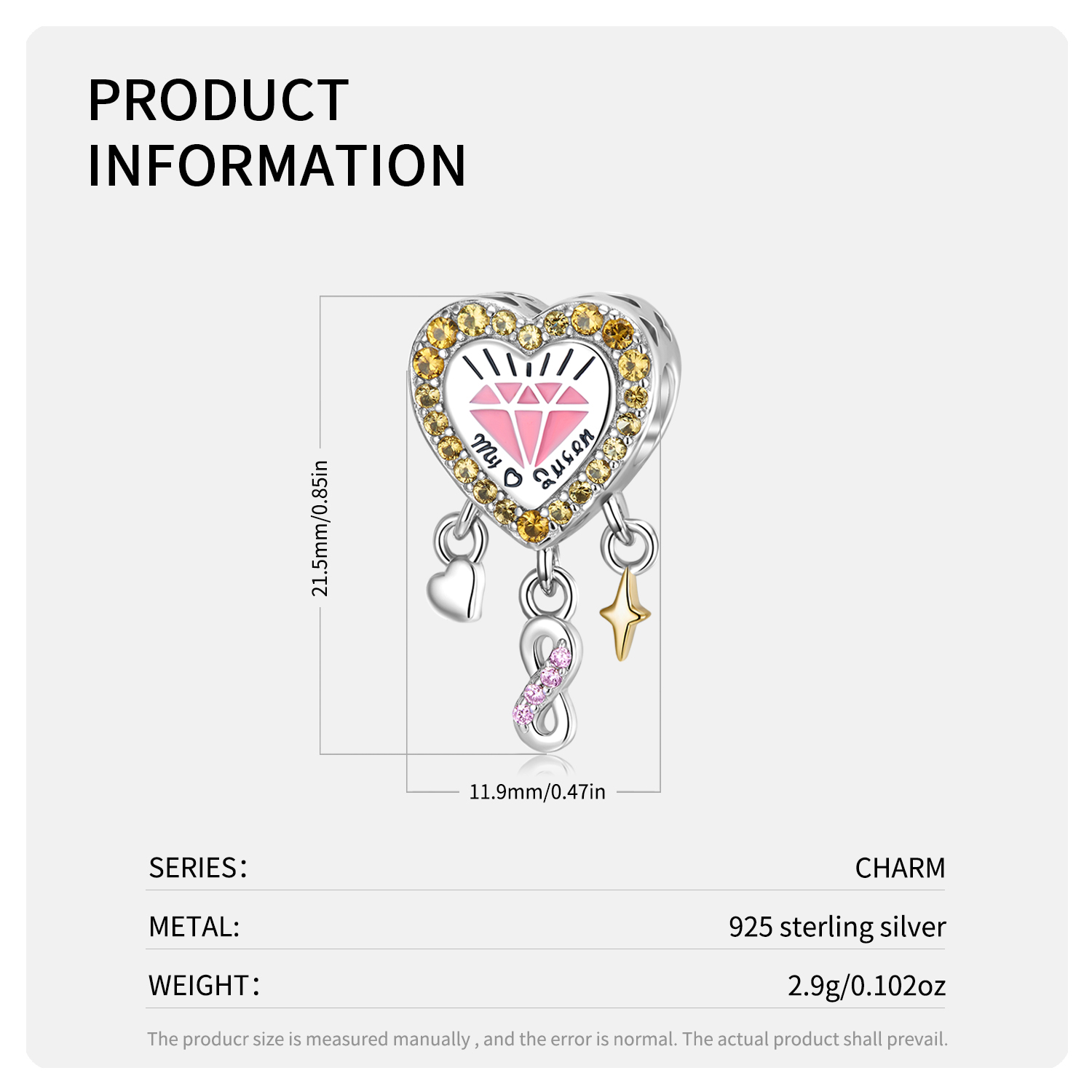 Ig Style Simple Style Heart Shape Footprint Flower Sterling Silver Inlay Zircon Jewelry Accessories display picture 5