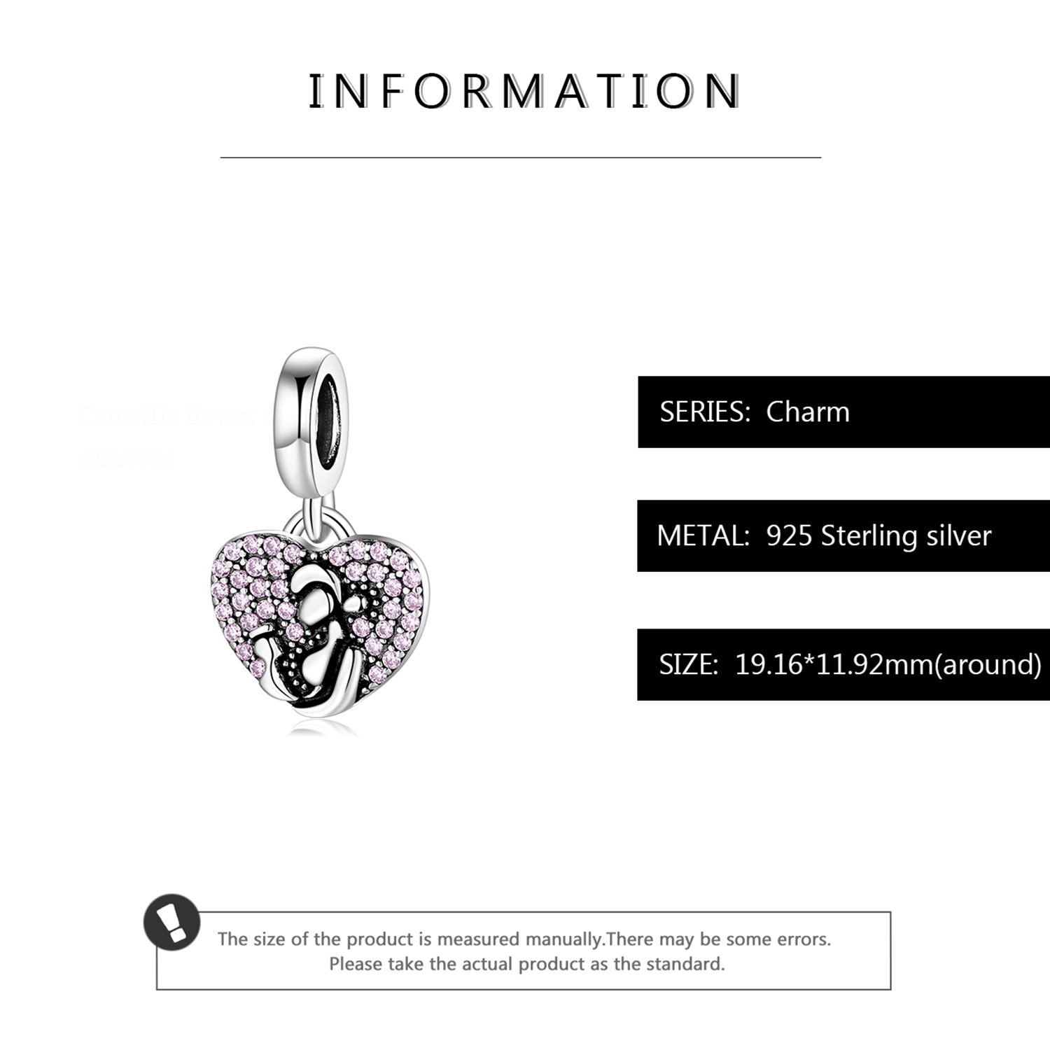 Ig Style Simple Style Heart Shape Footprint Flower Sterling Silver Inlay Zircon Jewelry Accessories display picture 13