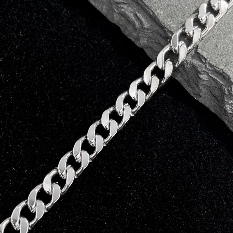 Casual Solid Color Sterling Silver Men's Bracelets display picture 1