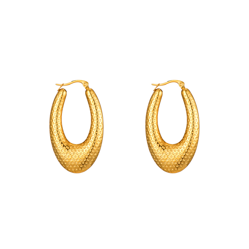 1 Pair French Style Geometric Plating 304 Stainless Steel 18K Gold Plated Earrings display picture 2