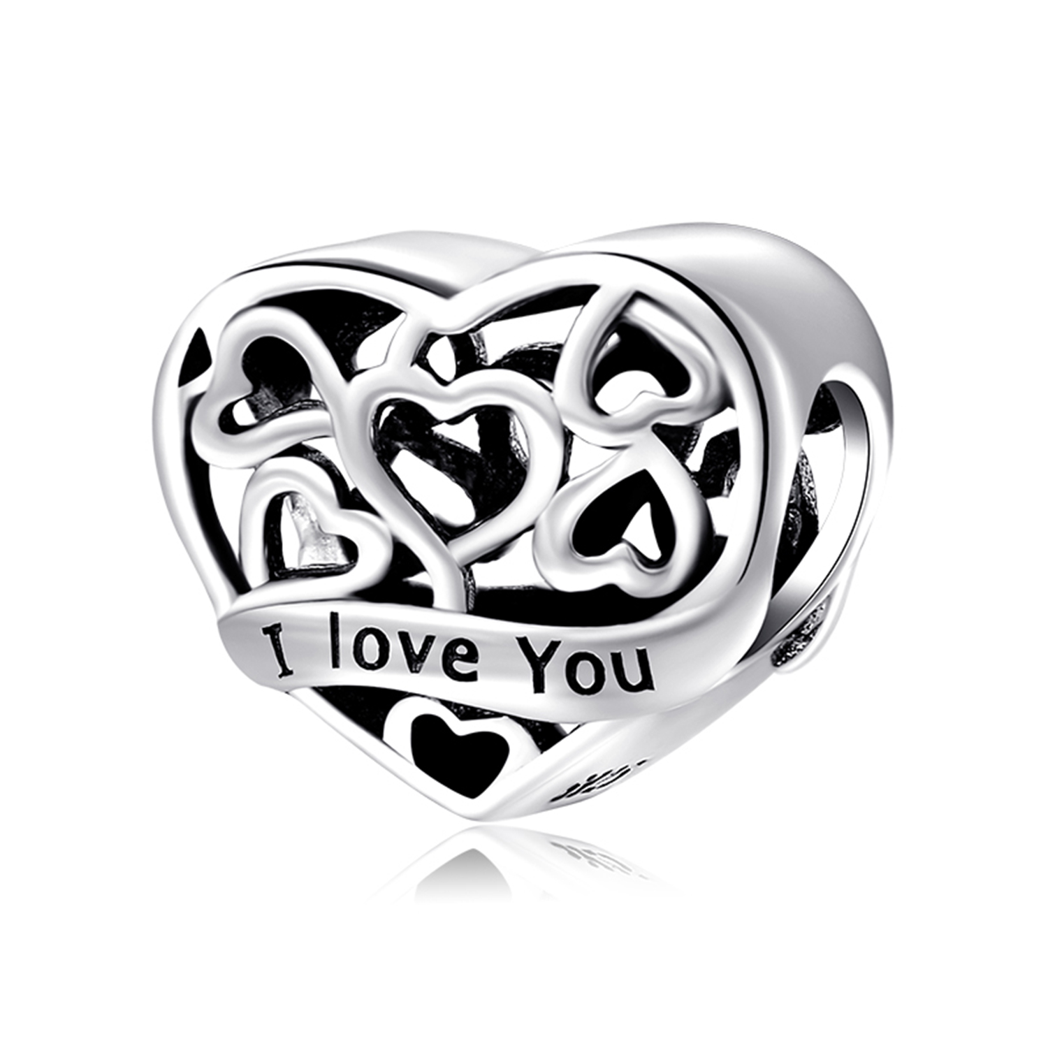 Romantic Heart Shape Sterling Silver Inlay Zircon Jewelry Accessories display picture 1