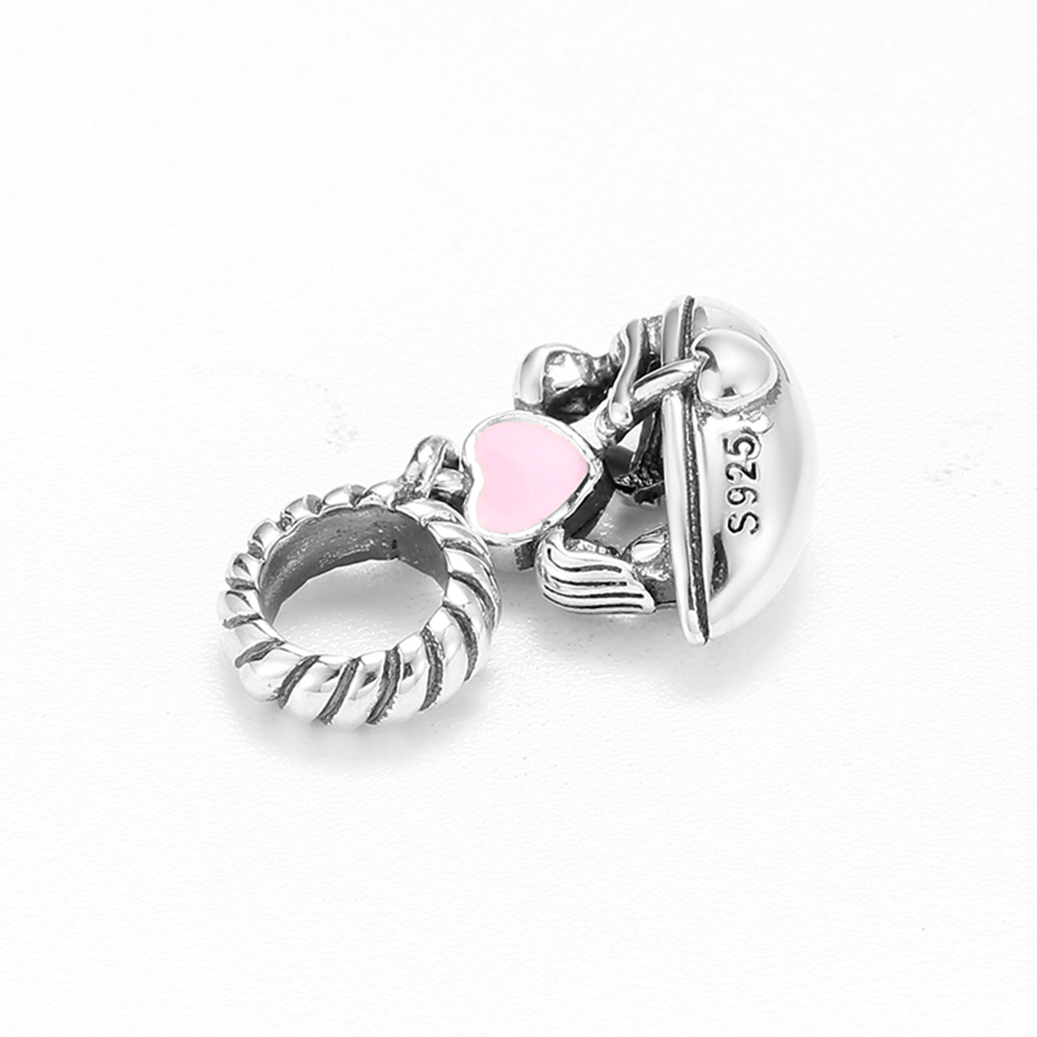 Romantic Electrocardiogram Heart Shape Flower Sterling Silver Plating Inlay Zircon Valentine's Day Jewelry Accessories display picture 18