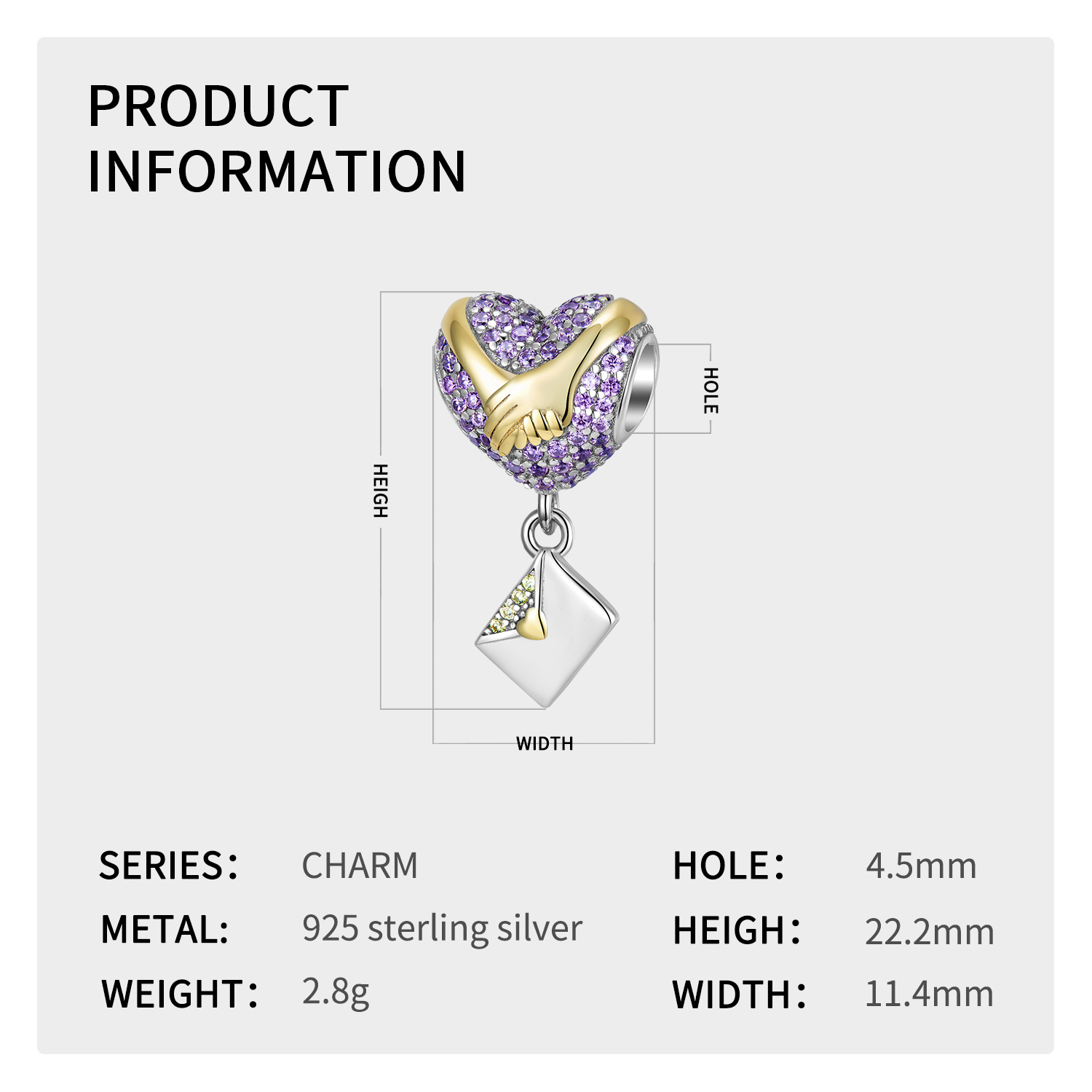 Romantic Electrocardiogram Heart Shape Flower Sterling Silver Plating Inlay Zircon Valentine's Day Jewelry Accessories display picture 14