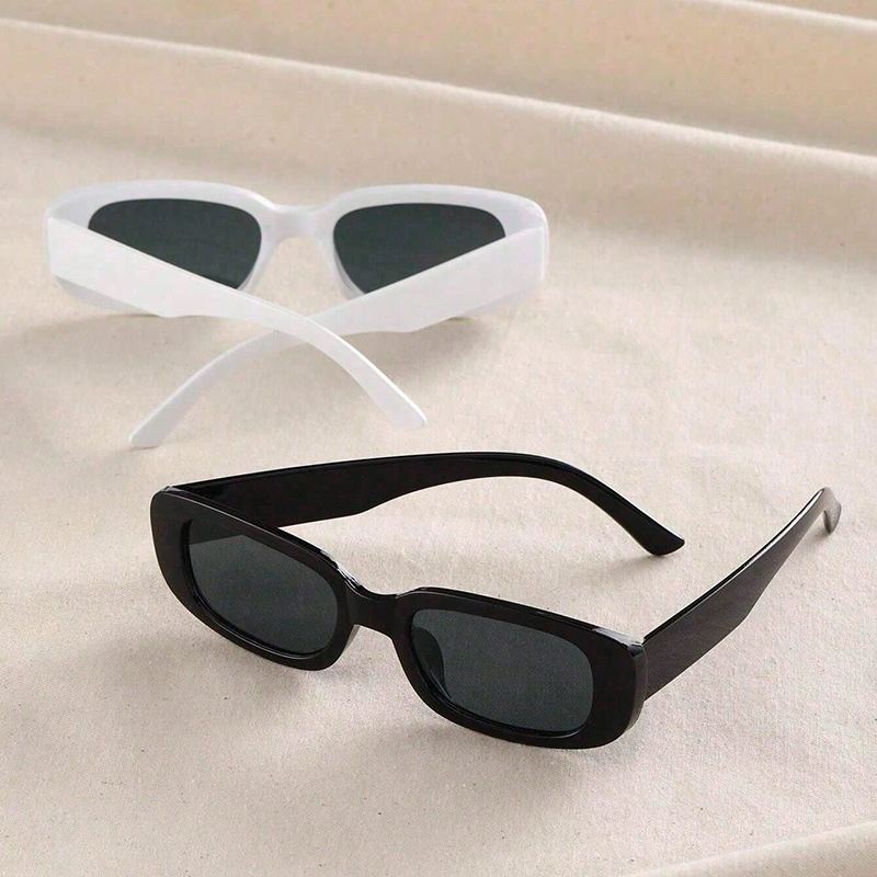 Retro Solid Color Resin Cat Eye Full Frame Women's Sunglasses display picture 6