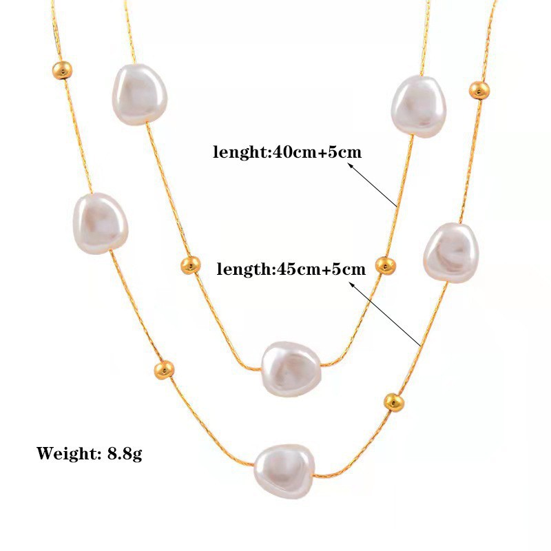 304 Stainless Steel 18K Gold Plated Elegant Simple Style Polishing Plating Geometric Necklace display picture 4