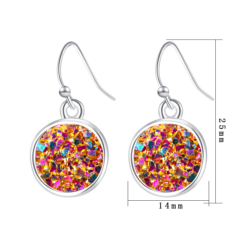 1 Pair Streetwear Shiny Geometric Alloy Drop Earrings display picture 1