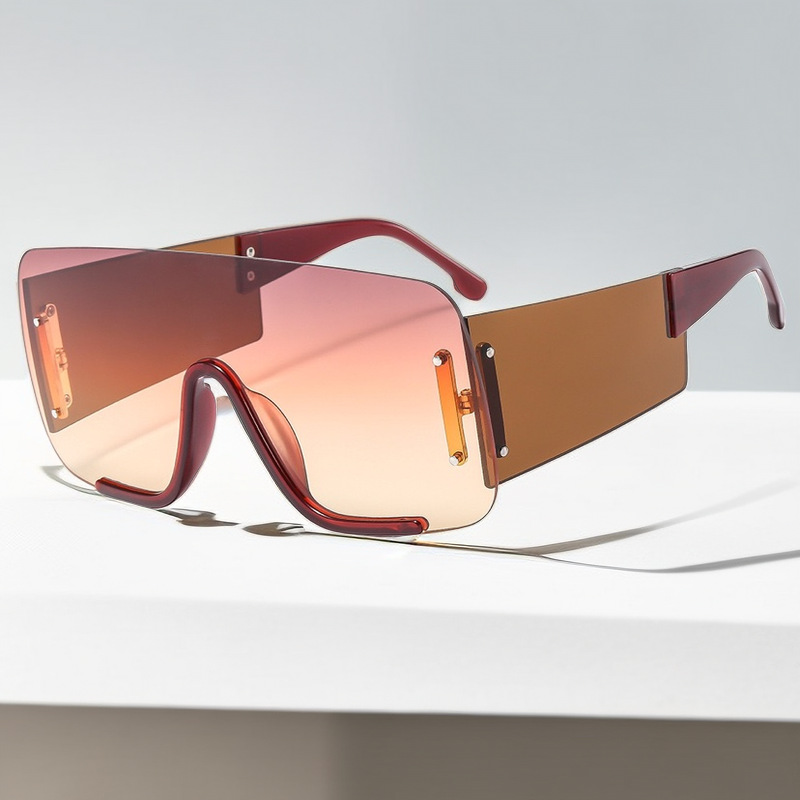 Elegant Business Basic Solid Color Pc Square Half Frame Men's Sunglasses display picture 1