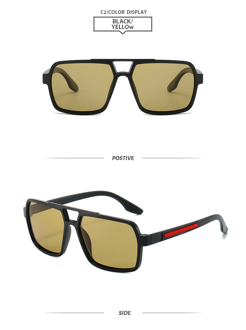 Elegant Basic Solid Color Tac Square Full Frame Men's Sunglasses display picture 3