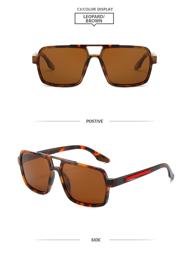 Elegant Basic Solid Color Tac Square Full Frame Men's Sunglasses display picture 4
