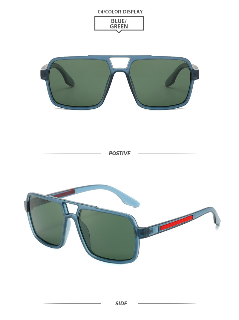 Elegant Basic Solid Color Tac Square Full Frame Men's Sunglasses display picture 5