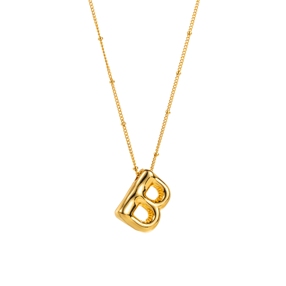 Modern Style Simple Style Letter Copper Pendant Necklace display picture 2