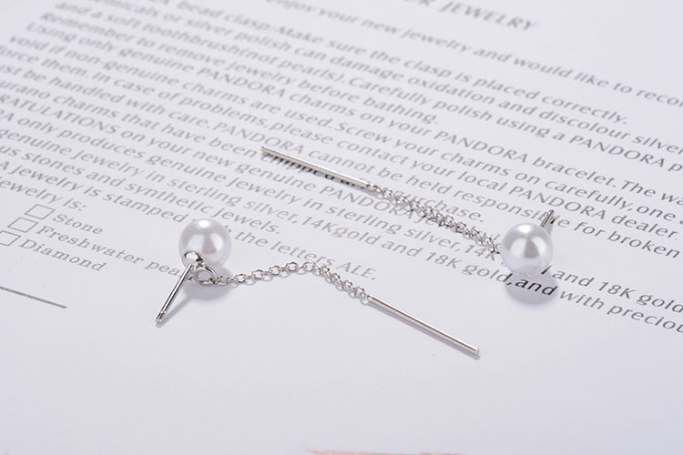 1 Pair Simple Style Geometric Plating Copper Drop Earrings display picture 3