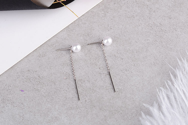 1 Pair Simple Style Geometric Plating Copper Drop Earrings display picture 5