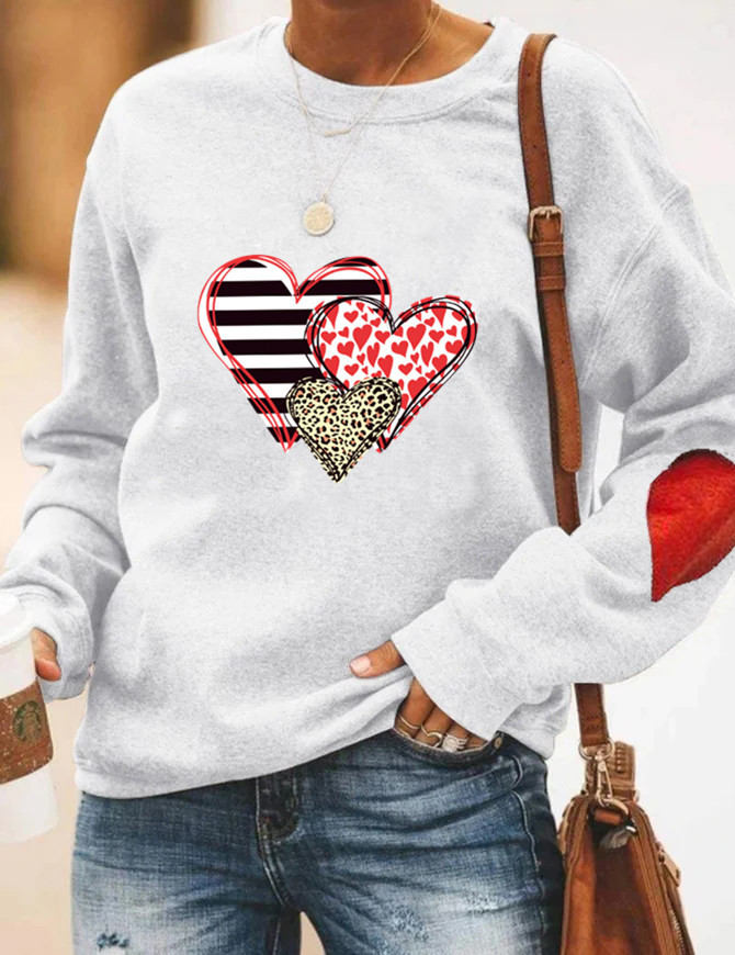 Women's Hoodies Long Sleeve Casual Streetwear Heart Shape display picture 1