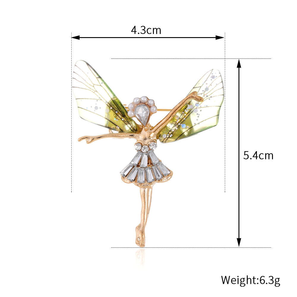 Elegant Süß Libelle Schmetterling Legierung Inlay Strasssteine Unisex Broschen display picture 3