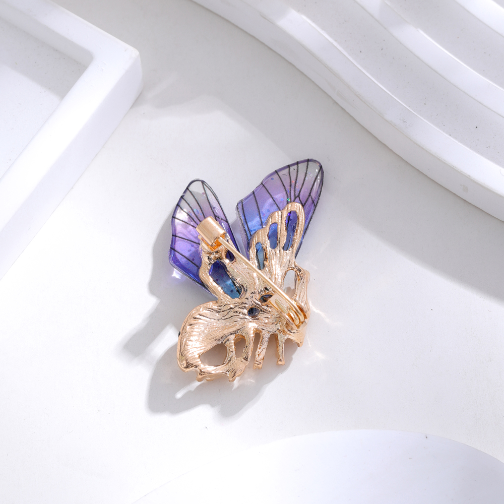 Élégant Mignon Libellule Papillon Alliage Incruster Strass Unisexe Broches display picture 5