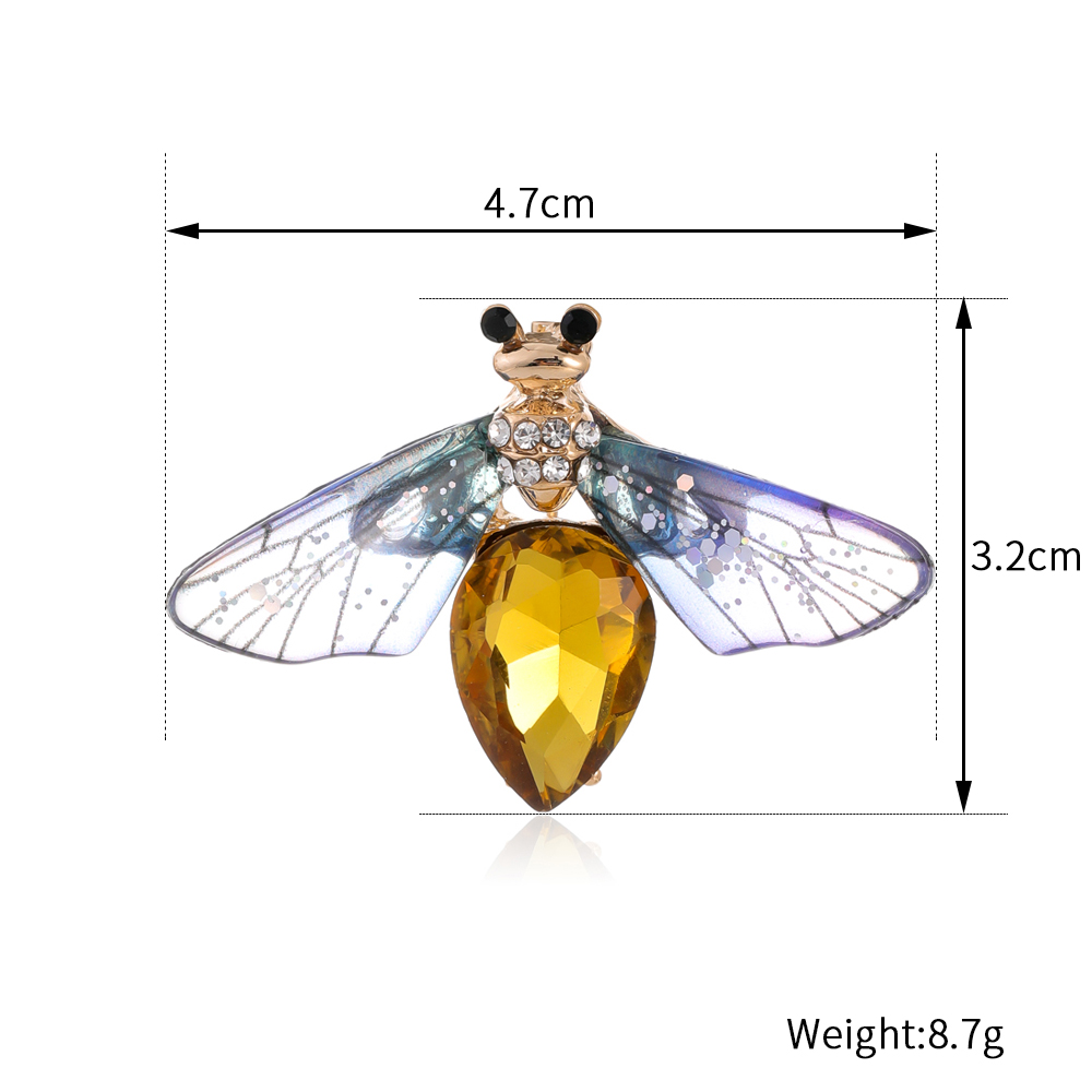 Élégant Mignon Libellule Papillon Alliage Incruster Strass Unisexe Broches display picture 6