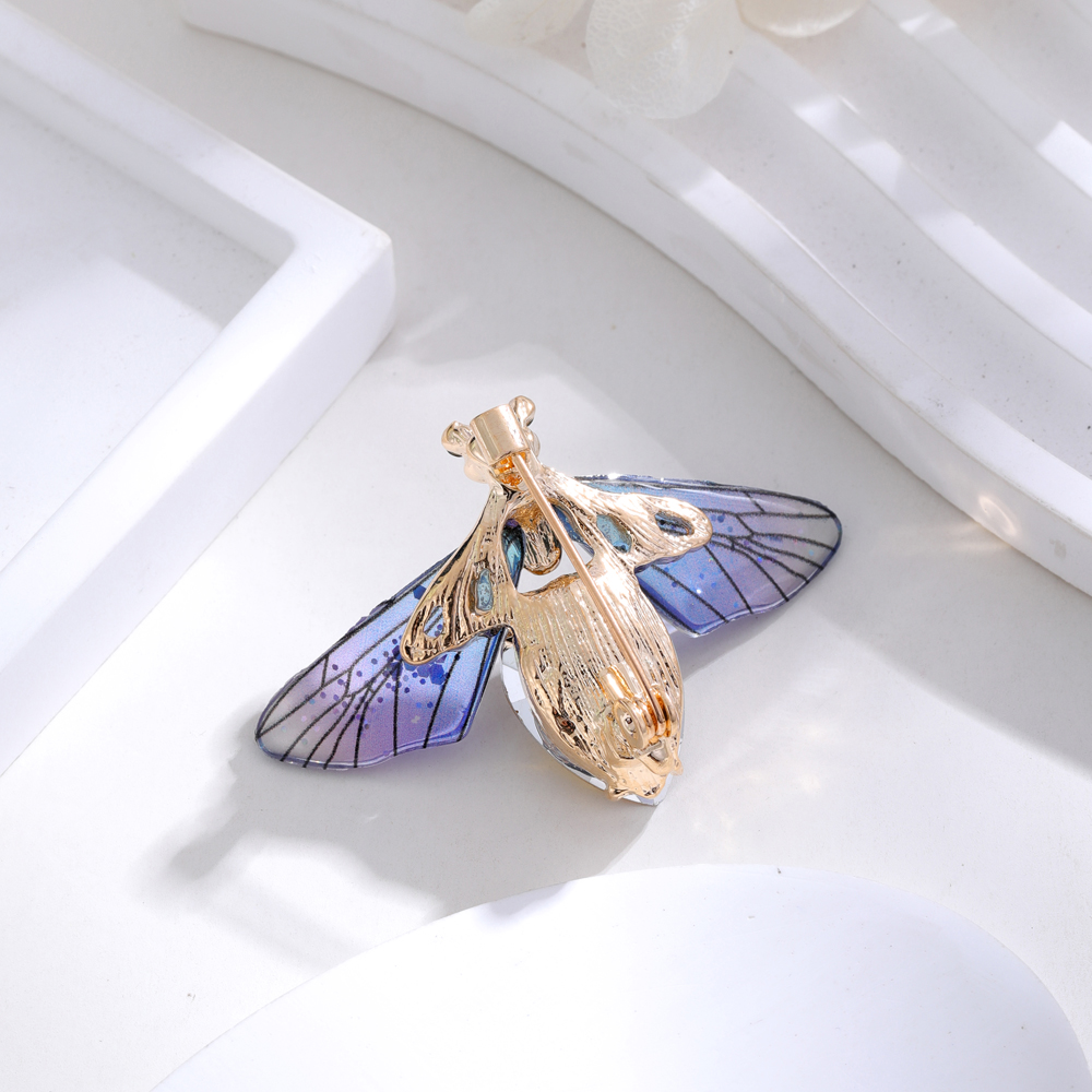 Elegante Lindo Libélula Mariposa Aleación Embutido Diamantes De Imitación Unisexo Broches display picture 7