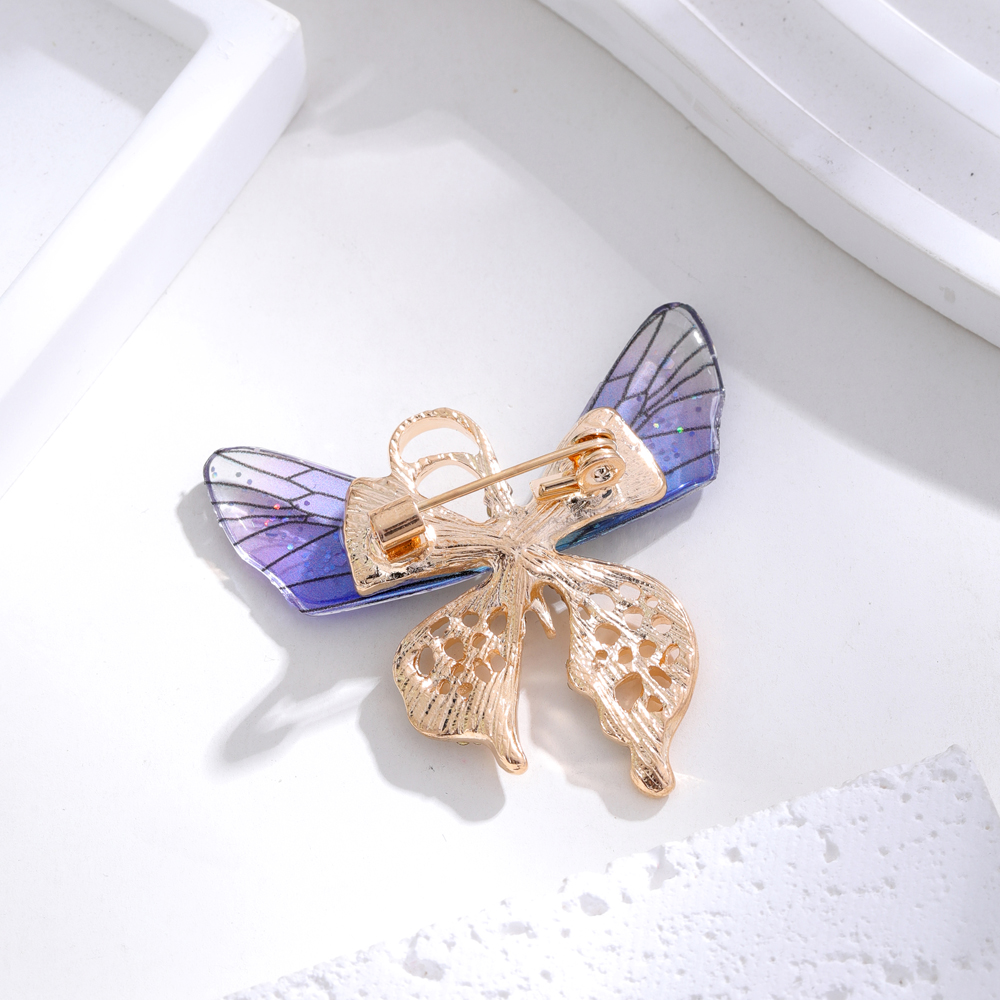 Elegant Süß Libelle Schmetterling Legierung Inlay Strasssteine Unisex Broschen display picture 9