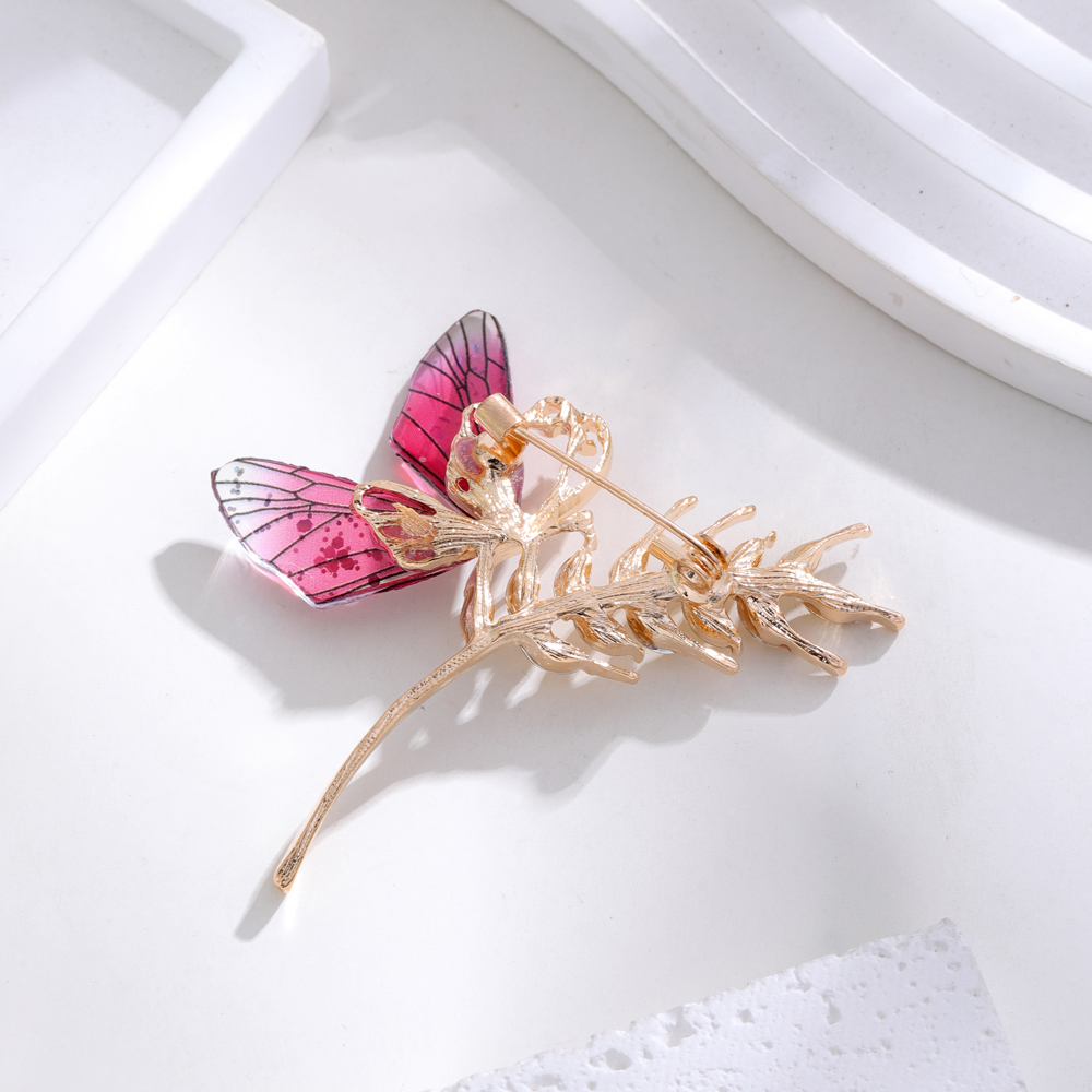 Elegante Lindo Libélula Mariposa Aleación Embutido Diamantes De Imitación Unisexo Broches display picture 17