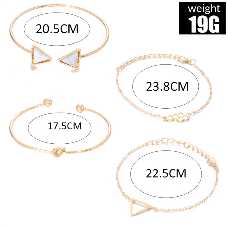 Estilo Simple Ropa De Calle Ronda Forma De Corazón Color Sólido Aleación Hierro Cobre Con Cuentas Enchapado Embutido Diamantes De Imitación Circón Mujeres Pulsera display picture 6