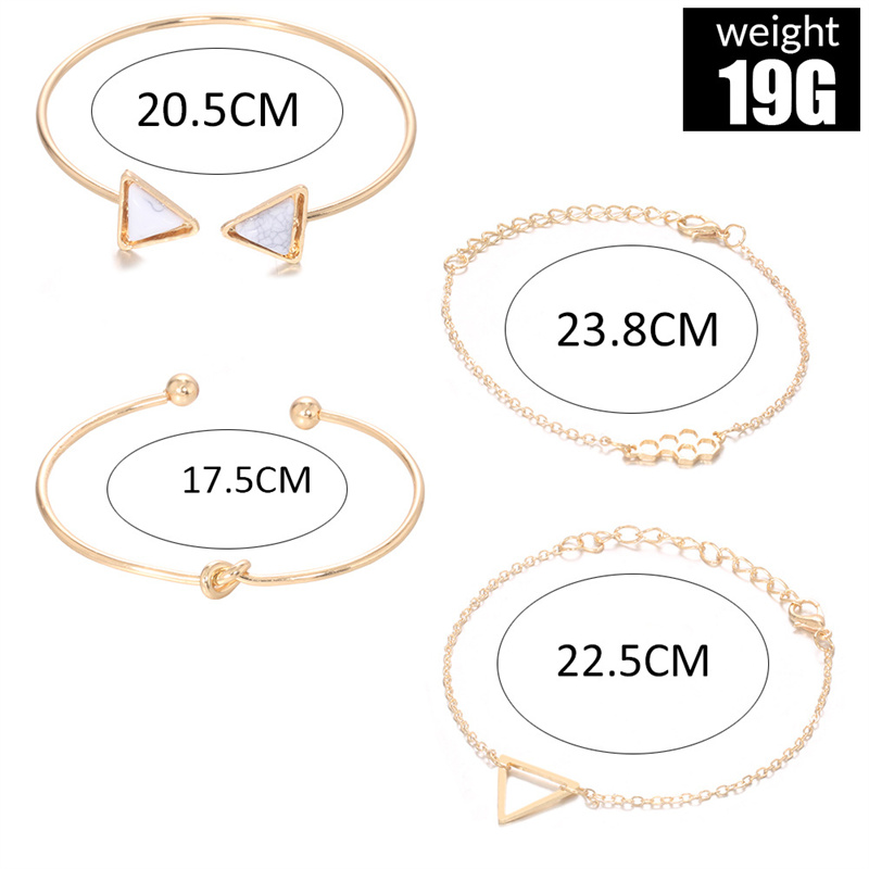 Simple Style Streetwear Round Heart Shape Solid Color Alloy Iron Copper Beaded Plating Inlay Rhinestones Zircon Women's Bracelets display picture 6