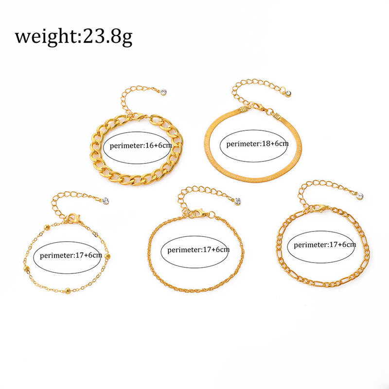 Simple Style Streetwear Round Heart Shape Solid Color Alloy Iron Copper Beaded Plating Inlay Rhinestones Zircon Women's Bracelets display picture 14