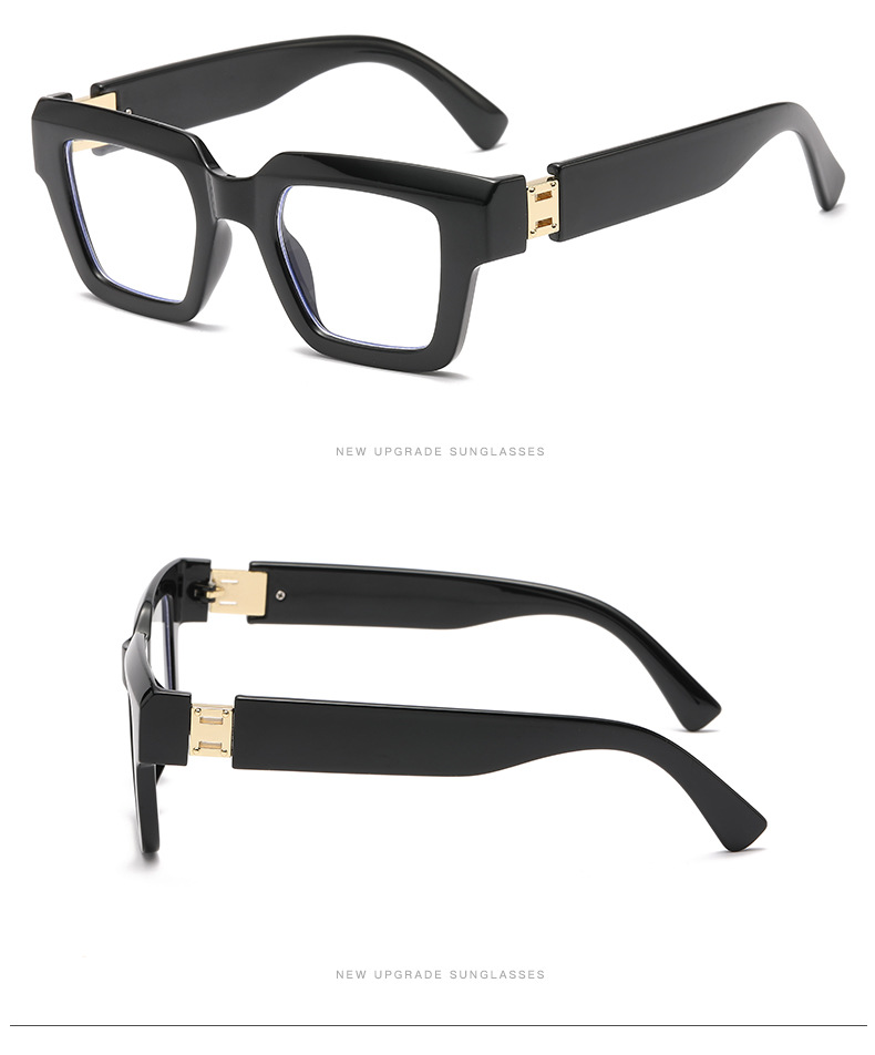 Estilo Simple Color Sólido Ordenador Personal Cuadrado Fotograma Completo Gafas Ópticas display picture 6