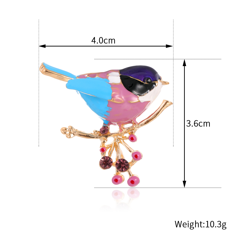 Ig Style Animal Flower Alloy Enamel Inlay Rhinestones Women's Brooches display picture 7