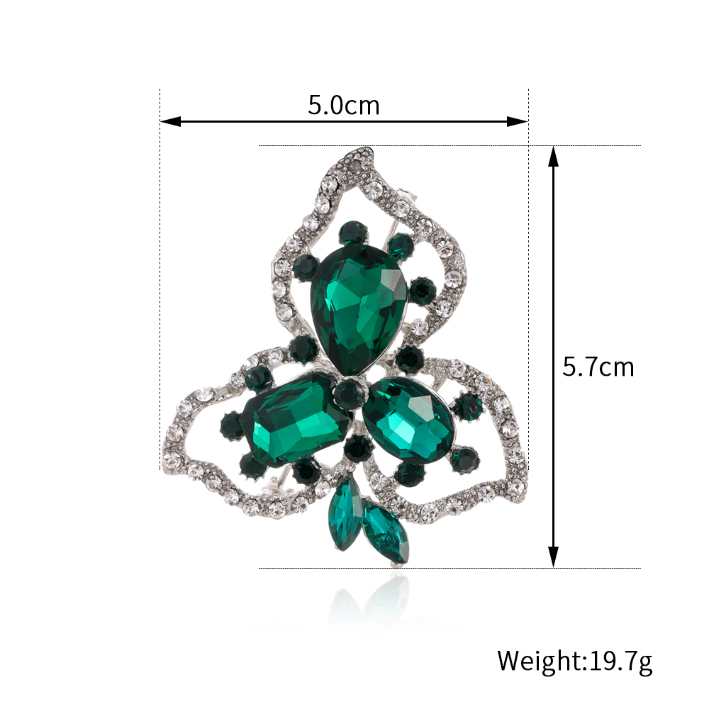Ig Style Animal Flower Alloy Enamel Inlay Rhinestones Women's Brooches display picture 13