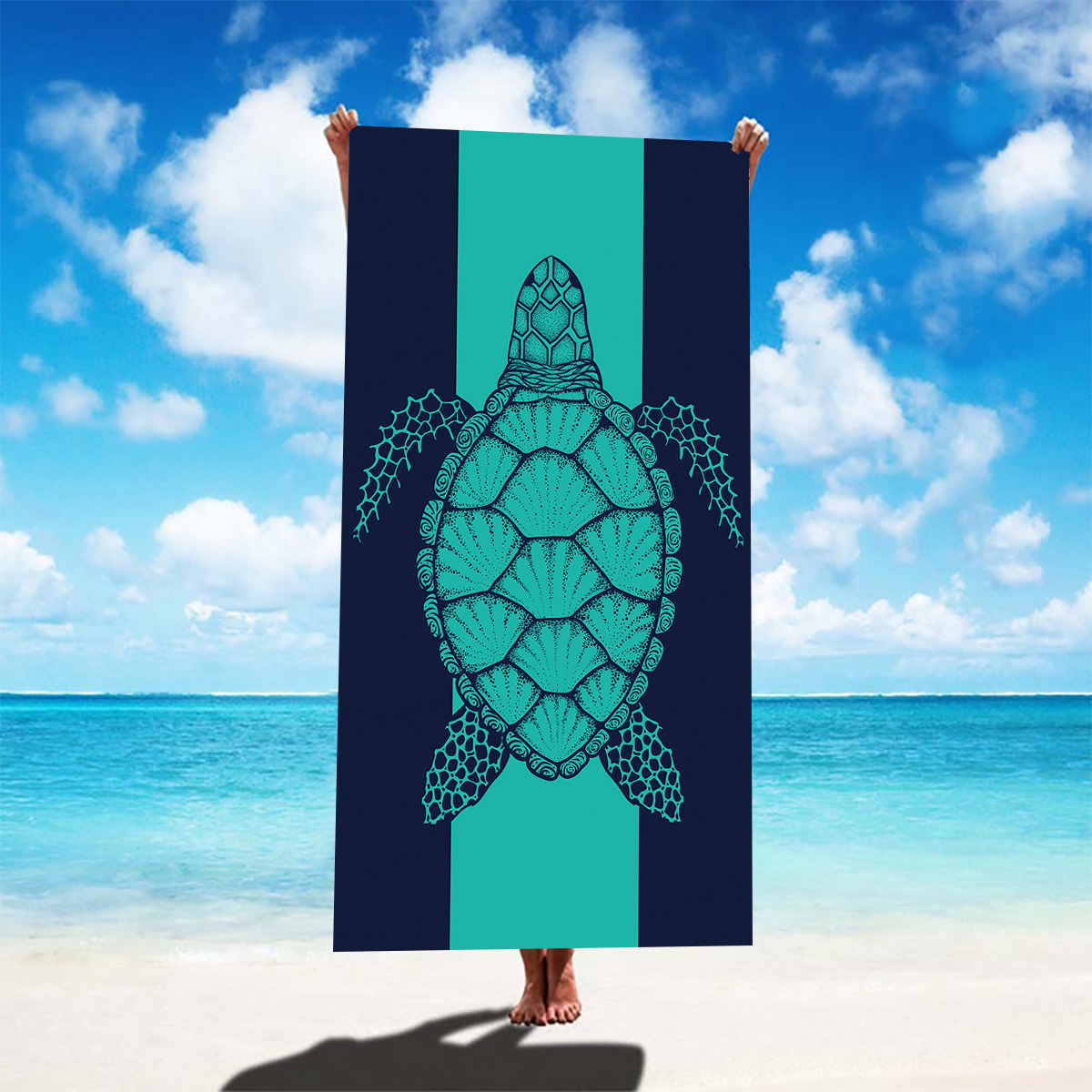 Casual Vacation Tortoise Color Block Superfine Fiber Beach Towel display picture 5
