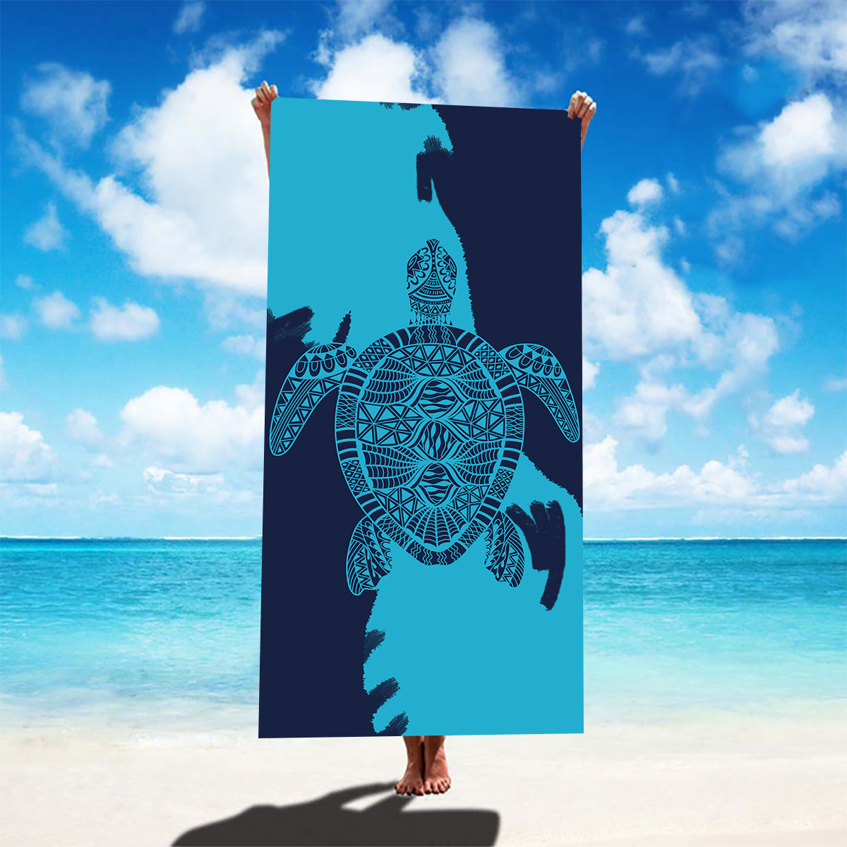 Casual Vacation Tortoise Color Block Superfine Fiber Beach Towel display picture 6