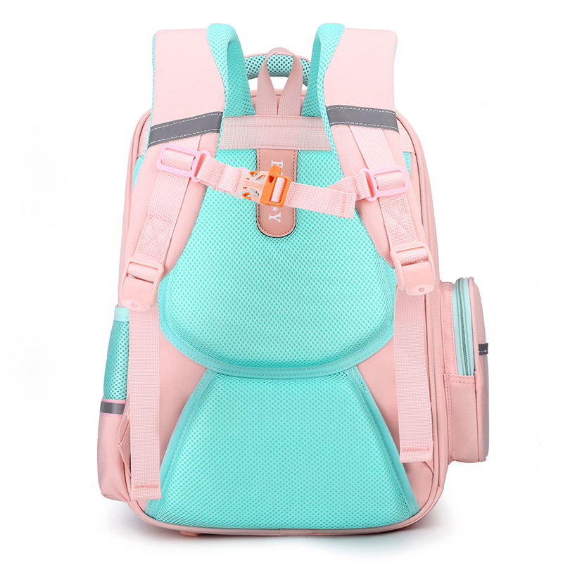 One Size Color Block School Daily School Backpack Kids Backpack display picture 4