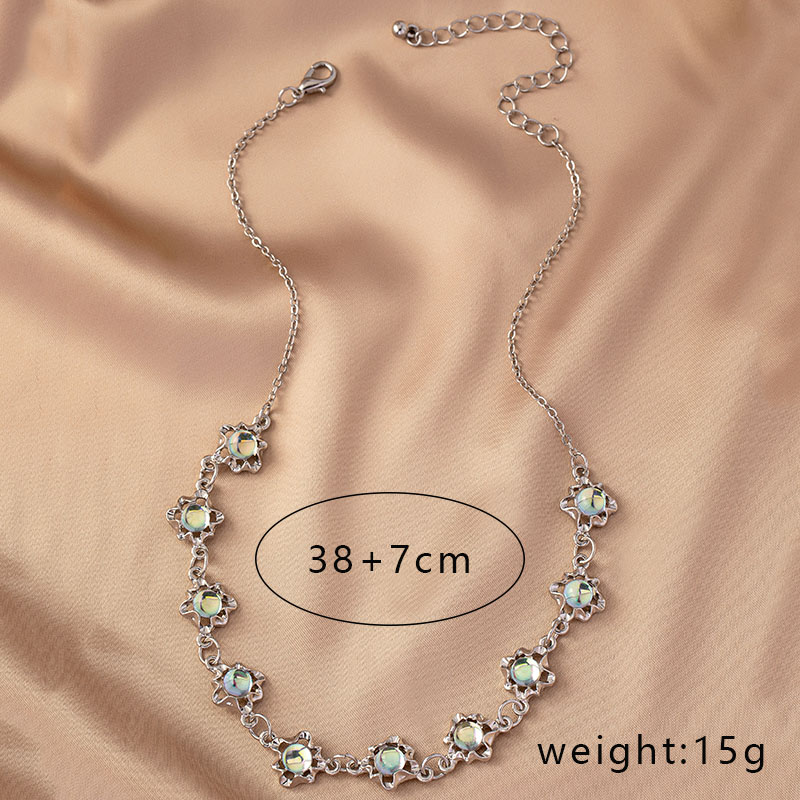 Retro Commute Korean Style Irregular Gold Plated Crystal Alloy Wholesale Necklace display picture 2