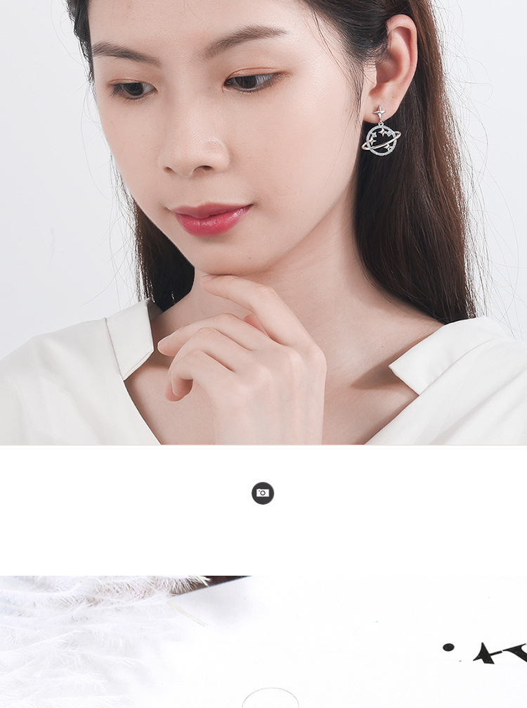1 Pair Ig Style Star Plating Hollow Out Inlay Copper Zircon Drop Earrings display picture 2