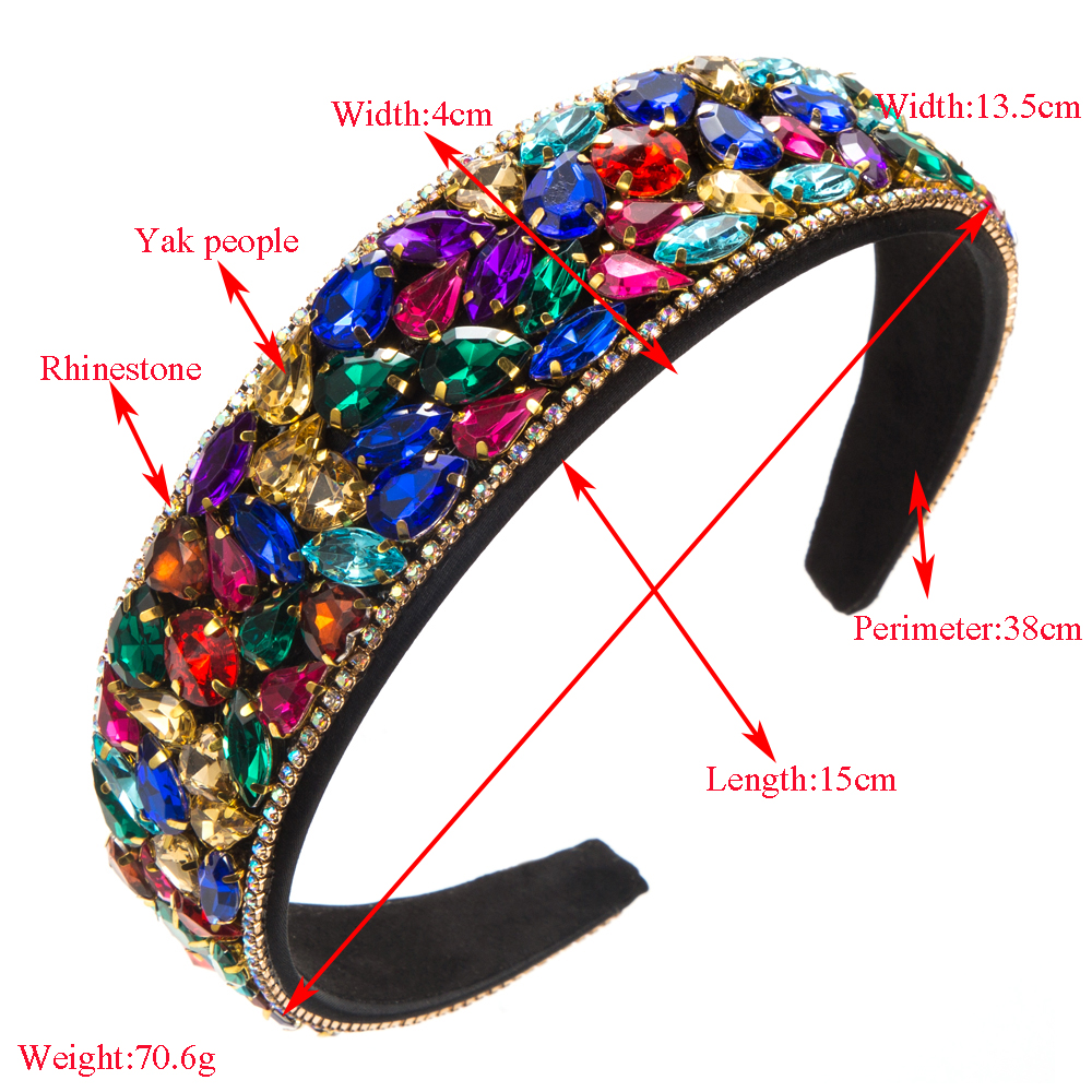 Women's Casual Elegant Simple Style Color Block Rhinestone Hair Band display picture 1