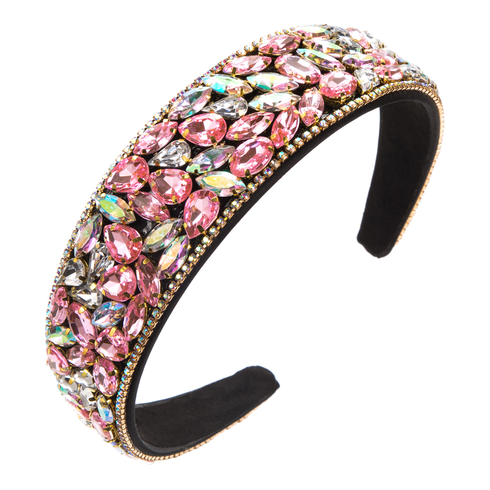 Women's Casual Elegant Simple Style Color Block Rhinestone Hair Band display picture 5