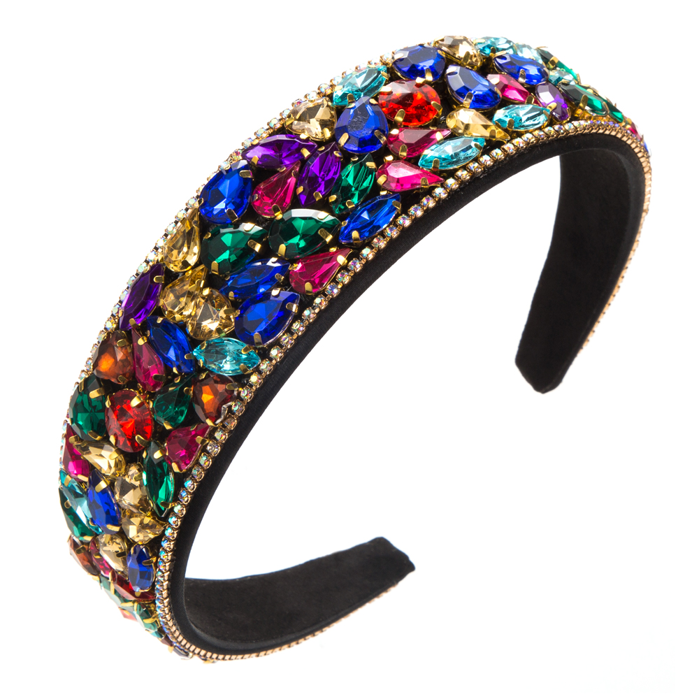 Women's Casual Elegant Simple Style Color Block Rhinestone Hair Band display picture 6