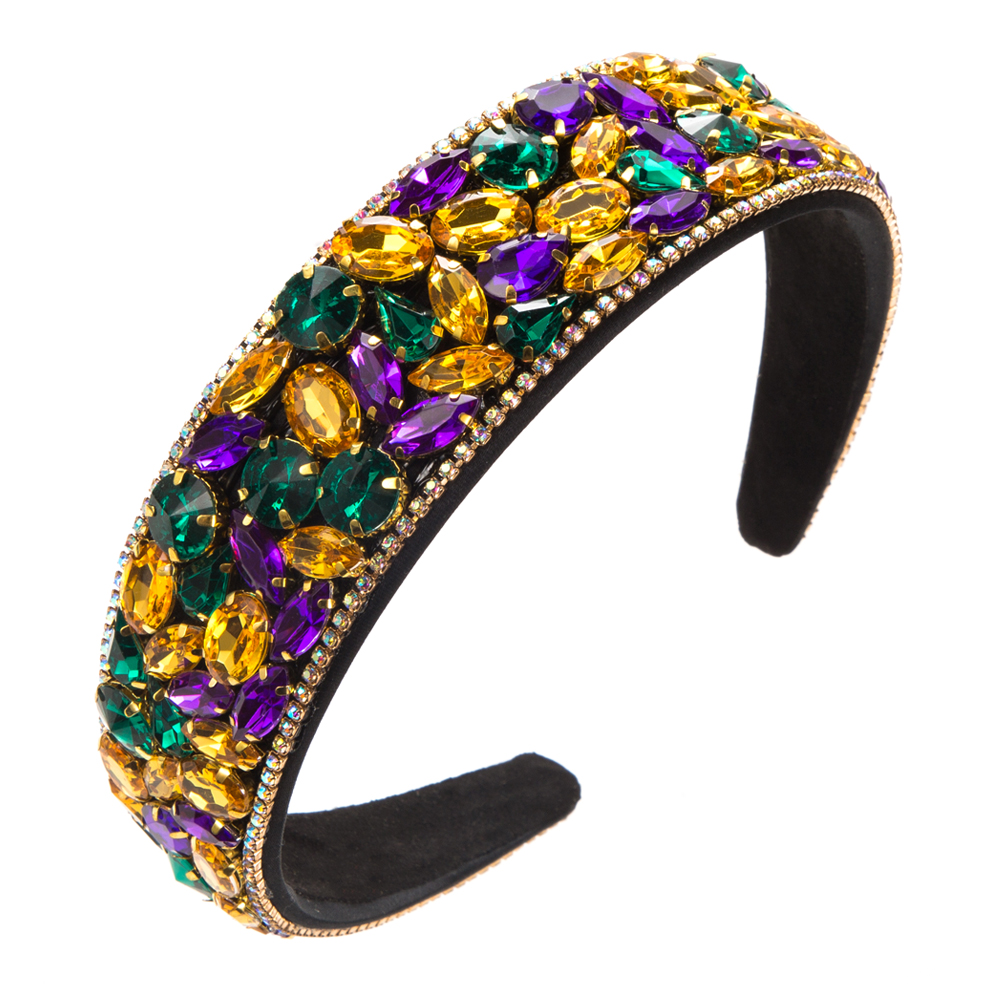 Women's Casual Elegant Simple Style Color Block Rhinestone Hair Band display picture 8