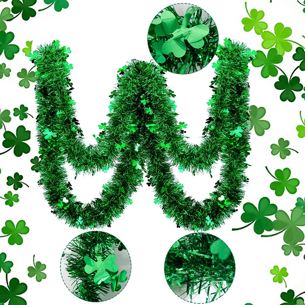 St. Patrick Vintage Style Simple Style Shamrock Plastic Party Festival Hanging Ornaments Decorative Props display picture 5