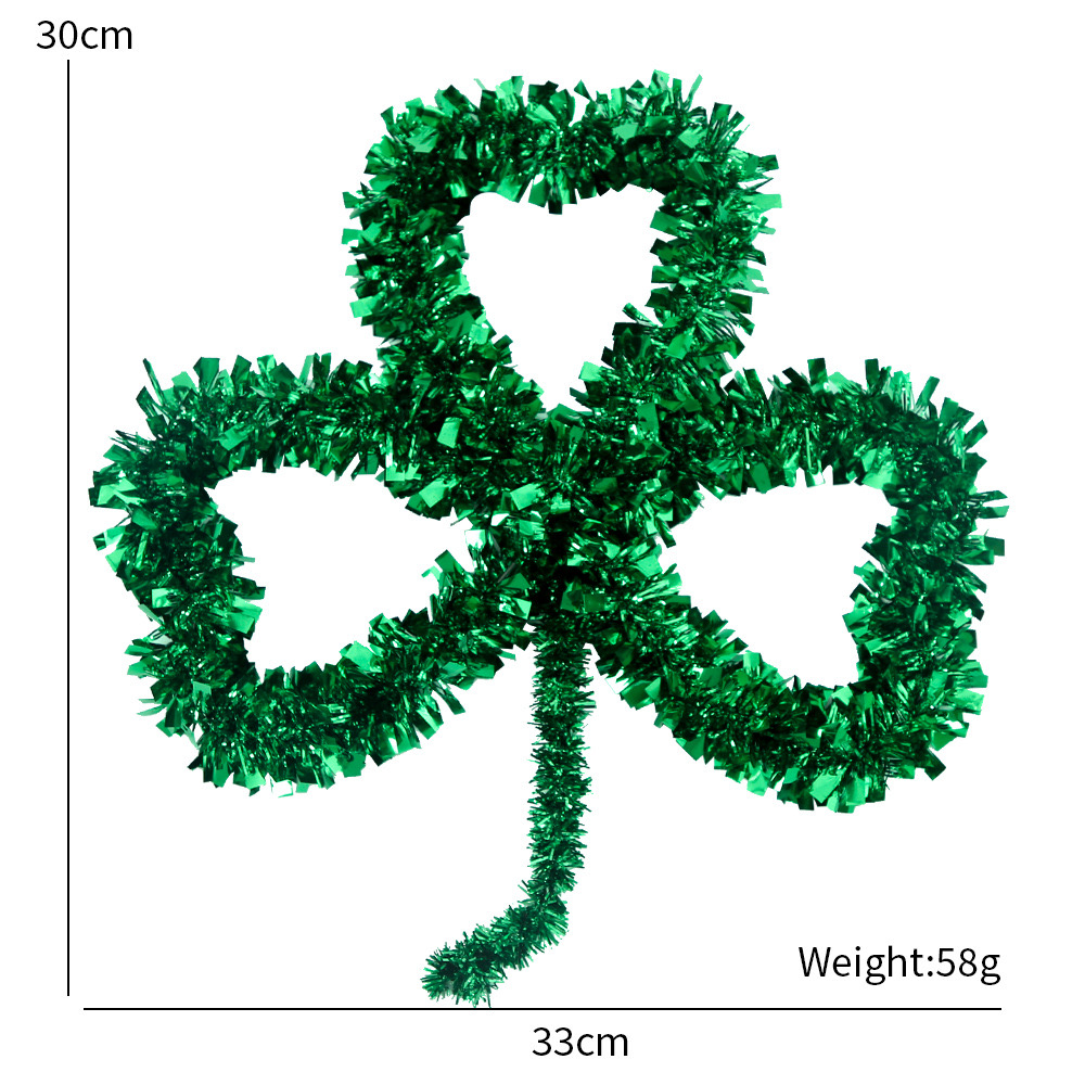 St. Patrick Vintage Style Simple Style Shamrock Plastic Party Festival Hanging Ornaments Decorative Props display picture 2