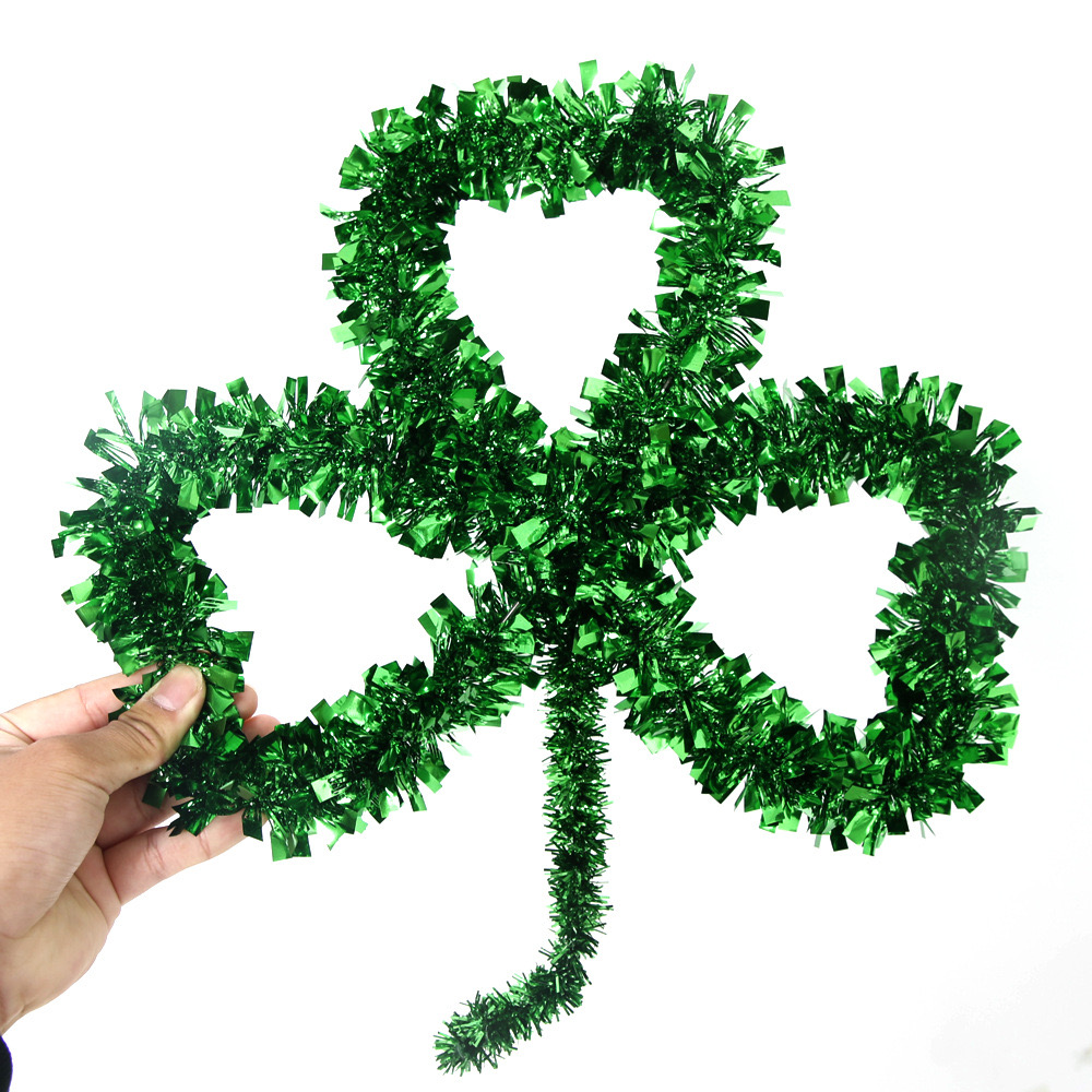 St. Patrick Vintage Style Simple Style Shamrock Plastic Party Festival Hanging Ornaments Decorative Props display picture 3