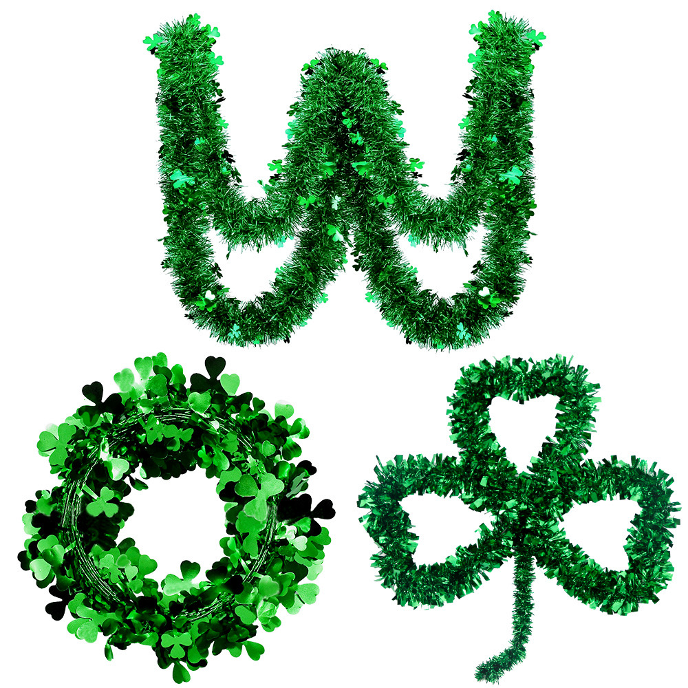 St. Patrick Vintage Style Simple Style Shamrock Plastic Party Festival Hanging Ornaments Decorative Props display picture 8