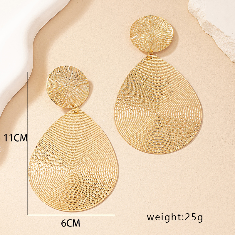 1 Pair Ig Style Exaggerated Round Plating Alloy Gold Plated Ear Studs display picture 14