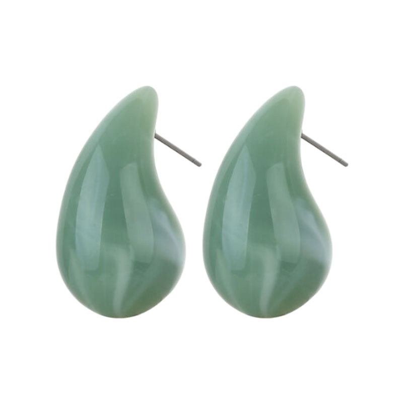 1 Pair Vintage Style Water Droplets Arylic Ear Studs display picture 28