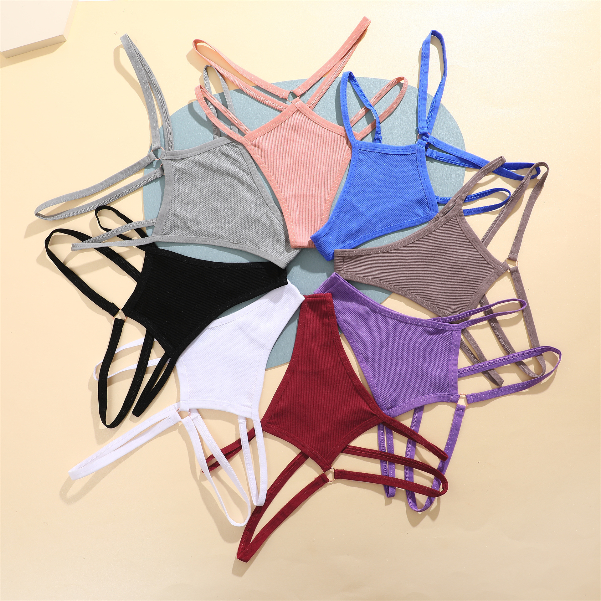 Couleur Unie Transparent Respirant Invisible Taille Moyenne Lanière Culotte display picture 20