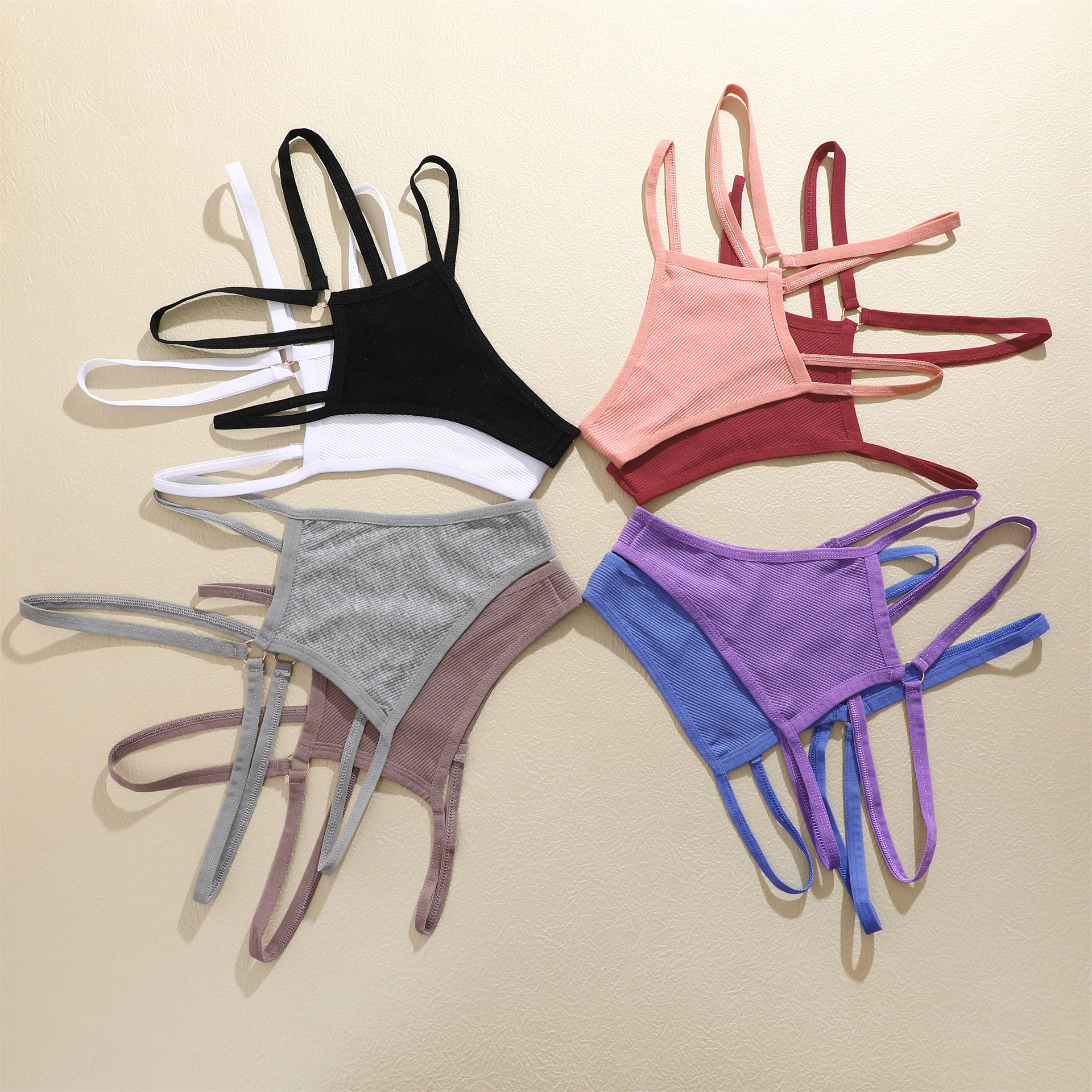 Couleur Unie Transparent Respirant Invisible Taille Moyenne Lanière Culotte display picture 21